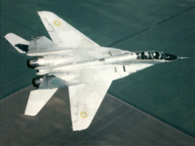 MiG-29 from above